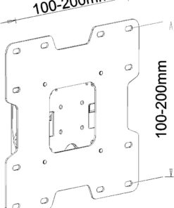 SADAPTOR2 200x200mm VESA Expansion Plate Measurements