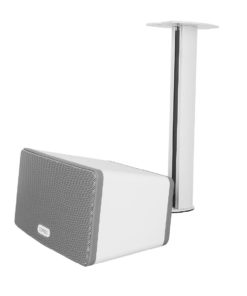 SSCL03W SONOS Play3 Ceiling Mount With Speaker Attached Portrait View White
