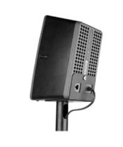 SSFL03B SONOS Play3 Floor Stand Black in Portrait View