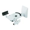 SSWB201W Side Clamping Speaker Wall Bracket Side Angled Top Down View