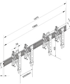 SVW2x1-P400 Video Wall Measurements