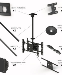 SMCM300D Medium to Large TV Ceiling Bracket Accessory list