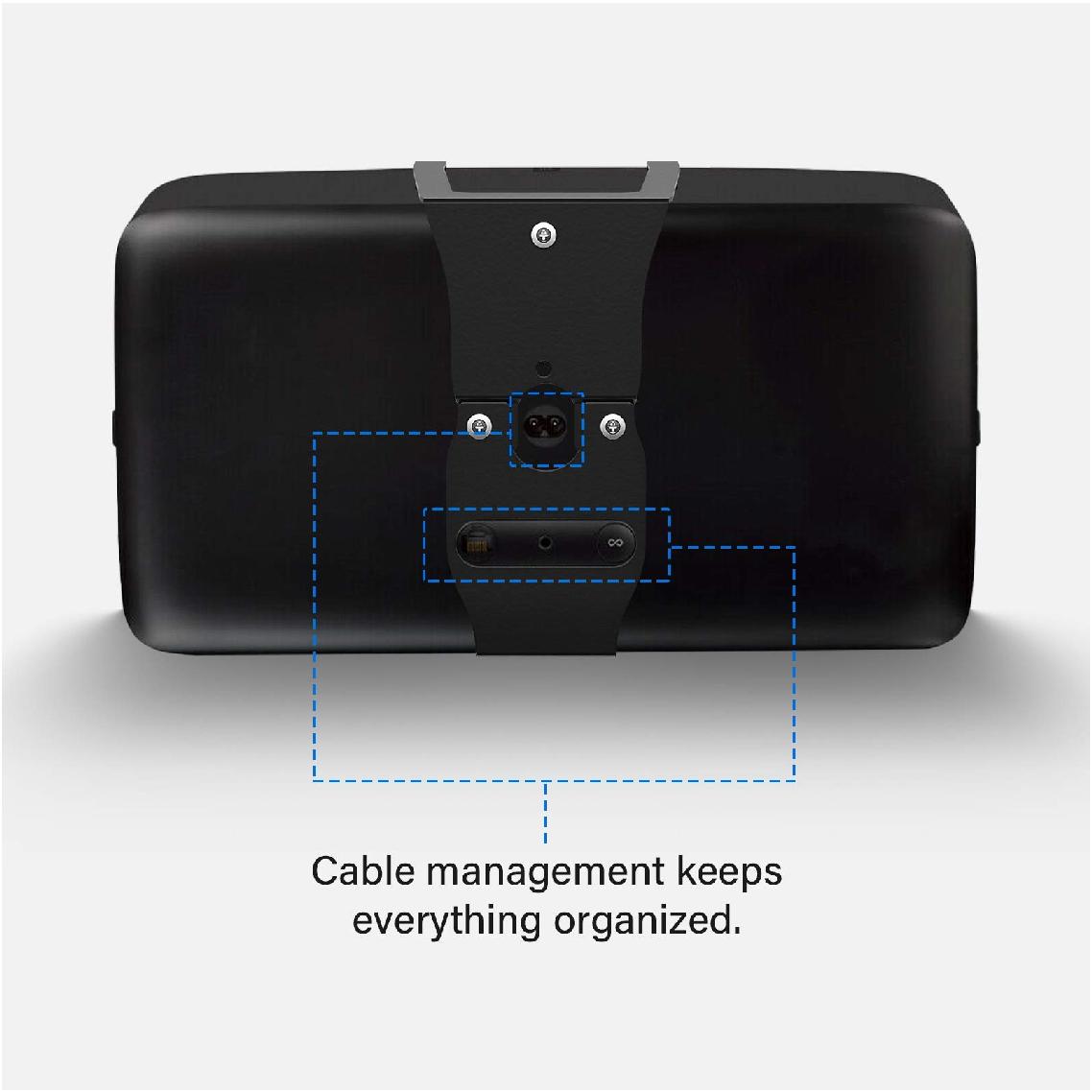 SSWL05B SONOS Play 5 Wall Bracket Black Cable Management