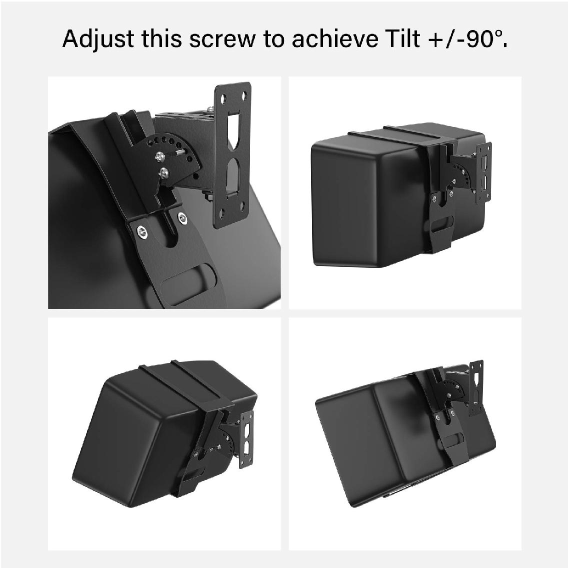 SSWL05B SONOS Play 5 Wall Bracket Black Tilt Features