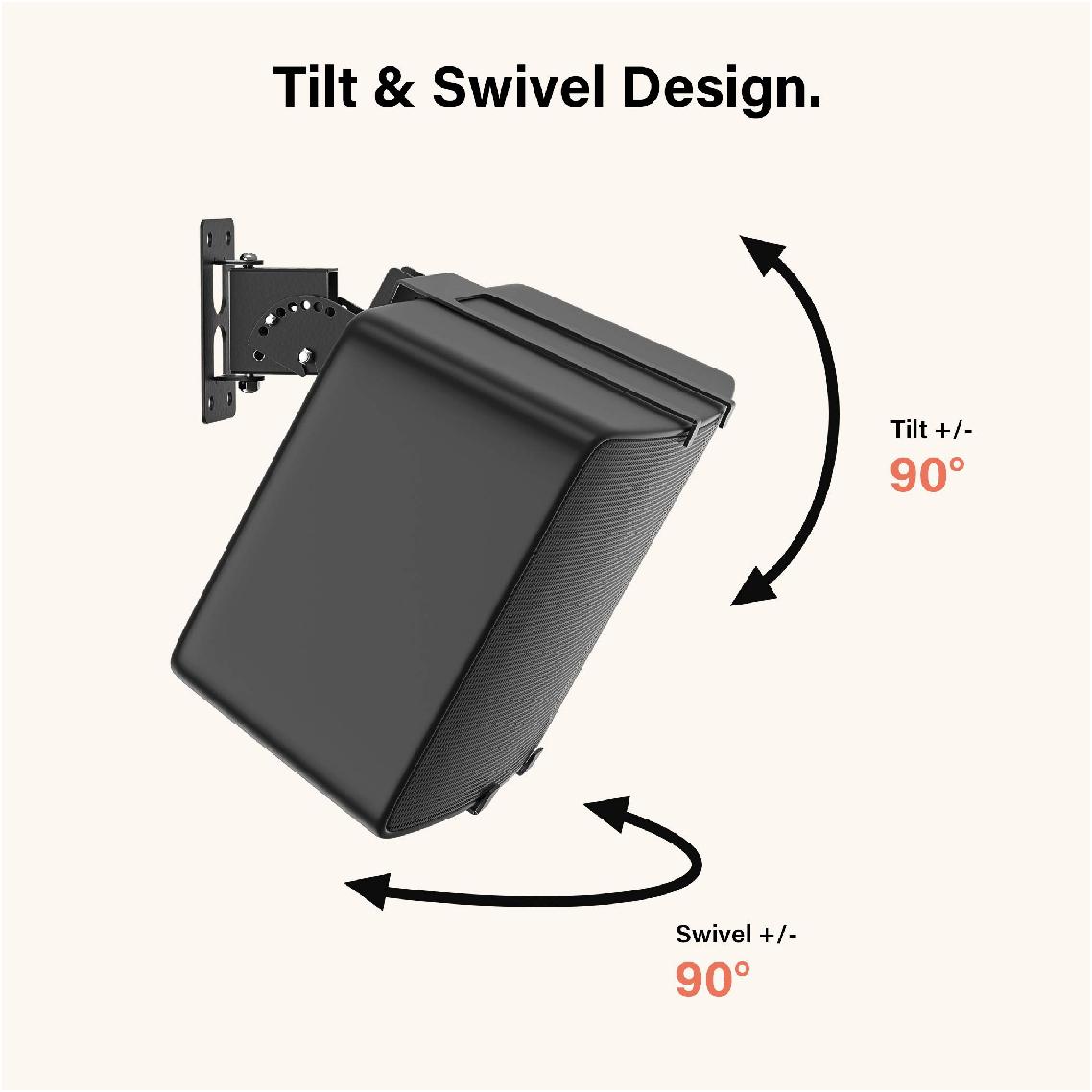 SSWL05B SONOS Play 5 Wall Mount Tilt and Swivel Black