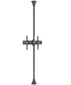 SFC1B1 Floor to Ceiling TV Mount Cable Management Full View