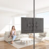 SFC1B1 Floor to Ceiling TV mount rear view landscape