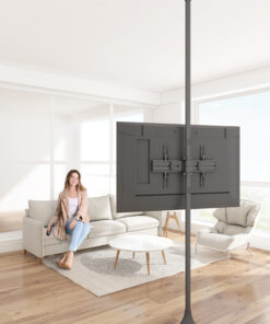 SFC1B1 Floor to Ceiling TV mount rear view landscape