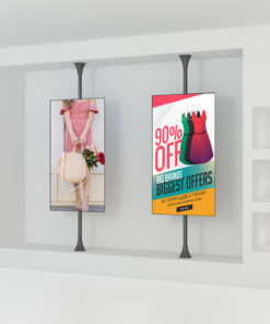 SFC1B1 Floor to Ceiling TV mount portrait