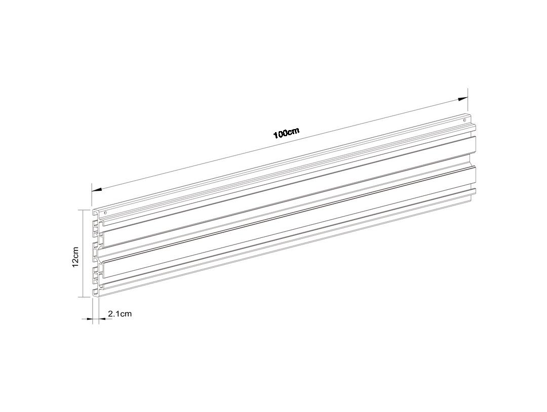 SAR1000 Aluminium Rail Measurements