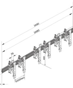 SVW3x1-P400 Video Wall Measurements