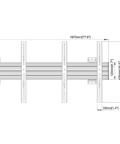 SVW2x1-F400 Video Wall Measurements