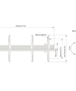 SVW2x1-FA400 Video Wall Measurements