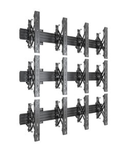 Video Wall 2x3 Popout Mounts angled right popped out