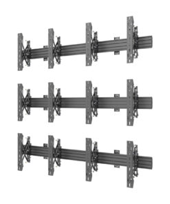 Video Wall 2x3 Popout Mounts angled left