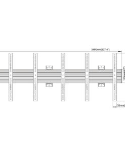 SVW3x1-F400 Video Wall Measurements