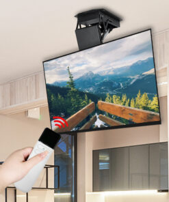 SMFDC80 Motorised fold down TV ceiling mount with remote. Simulated Operation
