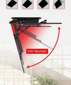 SMFDC50 Motorised fold down ceiling TV mount. Stop at any angle from 0-85 degrees