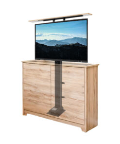 SMLFT SureMount motorised TV lift superimposed installation