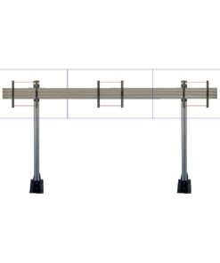 SFFSTD1500-3x1 SureMount 40-65in Triple Floor Fixed TV Stand