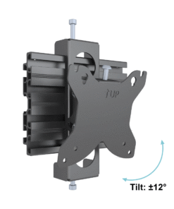 SARTILT100 Tilt Video Wall Monitor Mount on Aluminium Rail Tilt And Rotate Functionality