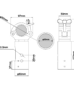 SARTRUSSCLMP Video Wall Truss Clamp Measurements