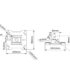 SMCMPLT Video Wall Ceiling Plate Measurements