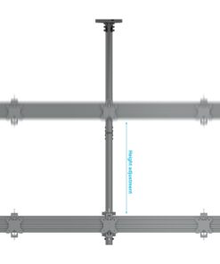 SMCM3x1-F100 Ceiling Monitor Mount Height Adjustment