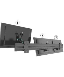 SVWM3x1-T100 3x1 Monitor Wall Mount with Tilting Mounts Installation Order