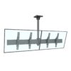 SMCM2x1-T400 2x1 ceiling tilt TV mount screens superimposed