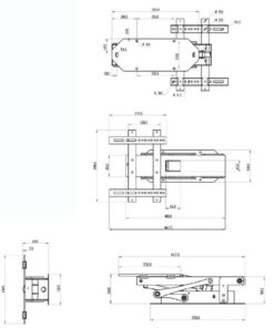 Alternative view of 32″–42″ Motorised Fold-Down TV Ceiling Mount – 30 kg (SMFDC30)
