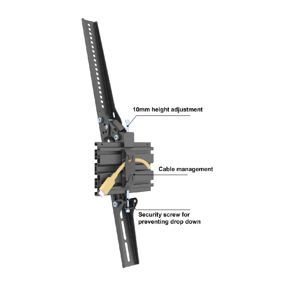 SureMount SARTILT600 600mm Tilting Video Wall Arm Cable Management