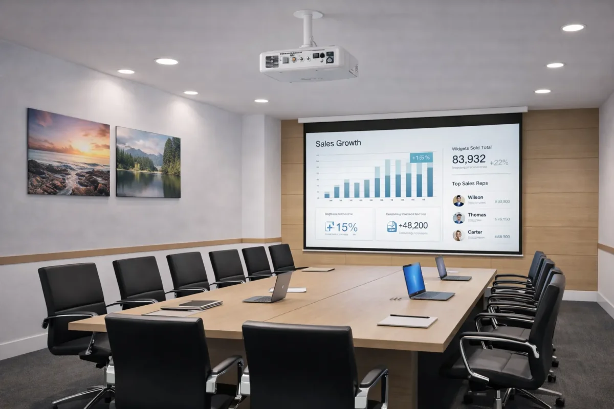 SureMount Projector Mount Conference Room Image